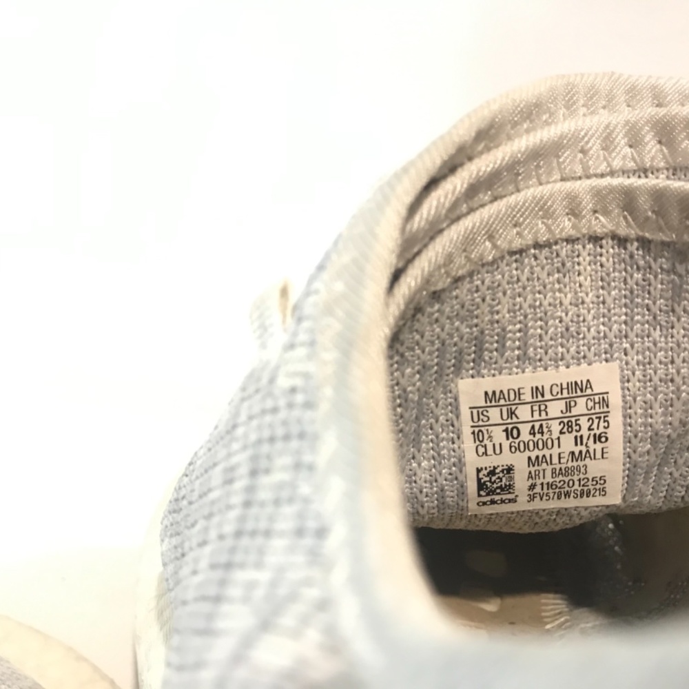 Adidas Pure Boost Cloud White BA8898 US10.5 - Picture 7 of 7